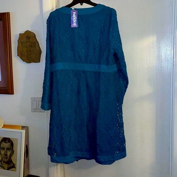 NWT Hekka Plus Sz 3X teal 2 Pc Jacket and dress. Bundle item only - Picture 4 of 6